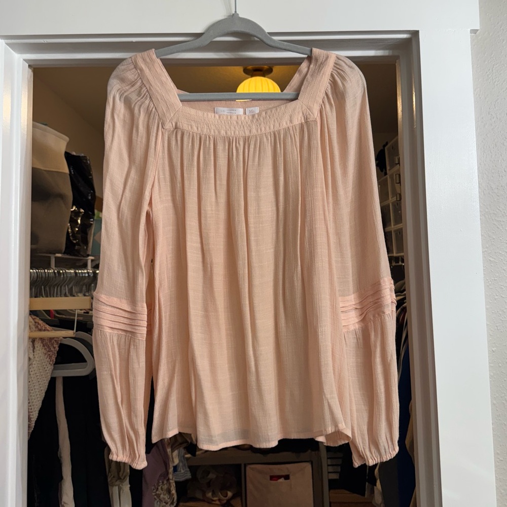 LC Lauren Conrad Soft Pink Blouse